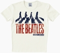 2 x LOGOSHIRT - THE BEATLES - VINTAGE ABBEY ROAD SHIRT CREME