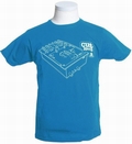 x DEPHECT - CUT HERE - SHIRT - DODGERBLUE