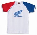 1 x HONDA GIRL SHIRT - BLAU/WEISS/ROT