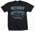  x DETROIT BEE - MEN SHIRT SCHWARZ