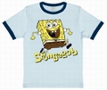 Kids Shirt - Spongebob Jumping - Hellblau