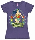 5 x LOGOSHIRT - DC WONDER WOMAN STARS - GIRL SHIRT