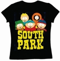  x LOGOSHIRT - SOUTH PARK FIVE FRIENDS GIRL SHIRT - SCHWARZ