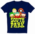  x LOGOSHIRT - SOUTH PARK FIVE FRIENDS SHIRT - BLAU
