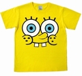  x LOGOSHIRT - SPONGEBOB FACE SHIRT - GELB