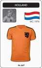 5 x HOLLAND - NIEDERLANDE - NETHERLANDS - WORLD CUP 1974 - TRIKOT