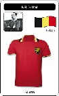 Belgien Retro Trikot Rot