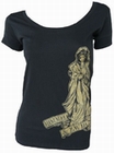 1 x GIRL SHIRT - MADONNA SCHWARZ