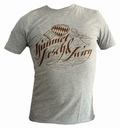 1 x SHIRT - HIMMEL, ARSCH &  ZWIRN LOGO  - GRAU BRAUN
