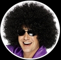3 x AFRO PER�CKE SCHWARZ
