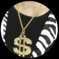 2 x DOLLARKETTE - DOLLARZEICHEN AN KETTE