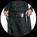1 x PISTOLENHALFTER MIT G�RTEL