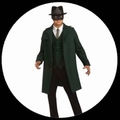 2 x GREEN HORNET KOST�M DELUXE - GR�NE HORNISSE