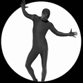 1 x K�RPERANZUG - BODYSUIT - SCHWARZ