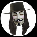 12 x V WIE VENDETTA MASKE - ANONYMOUS - GUY FAWKES