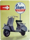 3 x VESPA BLECHSCHILD SERVIZIO