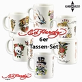 TASSEN - ED HARDY 6ER SET
