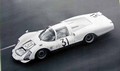 24 Hour Le Mans race 1966. Hermann und Linge im Porsche 906 Langheck Poster