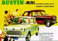 Austin-Mini Werbung. Poster
