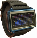 TOKYOFLASH UHR - EQUALIZER HIGH FREQUENCY PU BLUE & BLUE LIGHTS