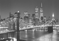 FOTOTAPETE - NEW YORK - SCHWARZ - WEI� - BROOKLYN BRIDGE