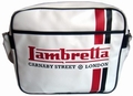 1 x LAMBRETTA TASCHE - STREIFEN WEISS