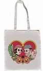  x LEON AND MATHILDA TOTE BAG WHITE BY LA BARBUDA