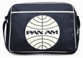 1 x LOGOSHIRT - PAN AM GLOBE TASCHE - DUNKELBLAU - FAKE LEATHER