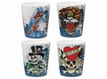 SCHNAPSGL�SER 4ER SET - ED HARDY