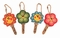  x FLOWER SET 3 - KEYCOVERS - SCHL�SSELKAPPEN