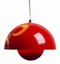 x FLOWERPOT LAMPE  - ROT