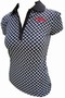  x EMILY THE STRANGE - SKULL CHECK PUFF POLO SHIRT
