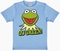  x KIDS SHIRT - MUPPETS - KERMIT - GO GREEN HELLBLAU