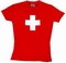 Schweizer Kreuz girlie shirt