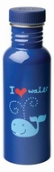  x TRINKFLASCHE - I LOVE WATER - WHALE