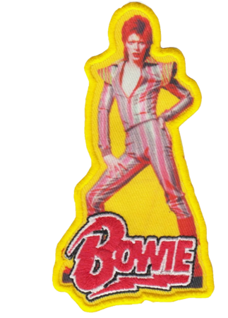 David Bowie - Aladdin Sane with Logo On Yellow Patch