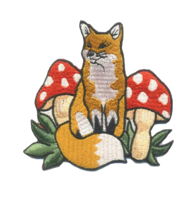 Fox in the Mushrooms Patch