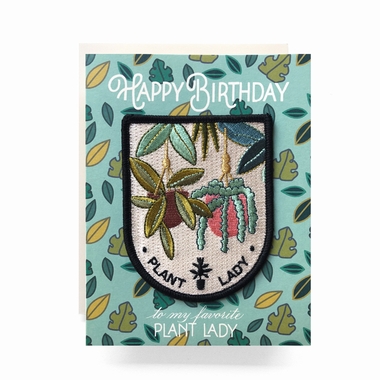 Happy Birthday  to my favorite Plant Lady Patch & Card