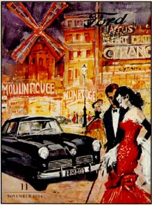 Ford Werbung 1954  - Kleinposter Reprint
