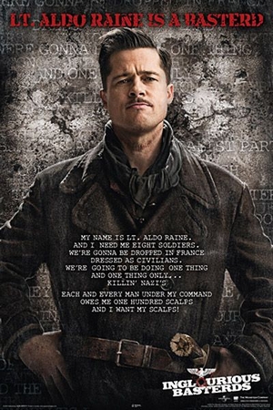 Inglourious Basterds: Brad Pitt - Poster