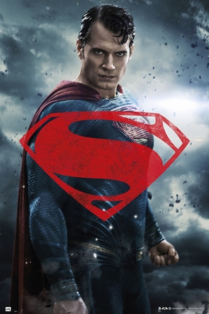 Batman vs Superman Poster Superman rotes Logo