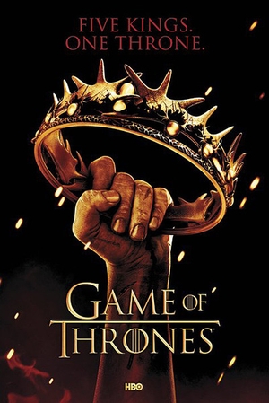 Game Of Thrones Poster Crown Five Kings. One Throne.