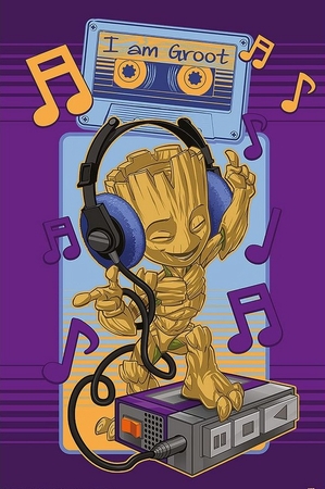 Guardians of the Galaxy Poster I Am Groot, Cassette