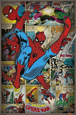 Marvel Poster Spiderman Retro