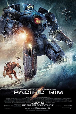Pacific Rim Poster Go Big or Go Extinct