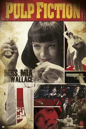 Pulp Fiction Poster Mrs. Mia Wallace