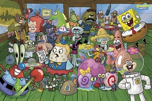 Spongebob Schwammkopf Poster Charaktere