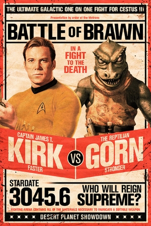 Star Trek Poster Kirk vs Gornstar