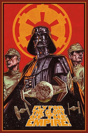 Star Wars Poster Darth Vader Luftkampf
