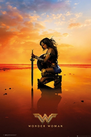 Wonder Woman Poster Sunset